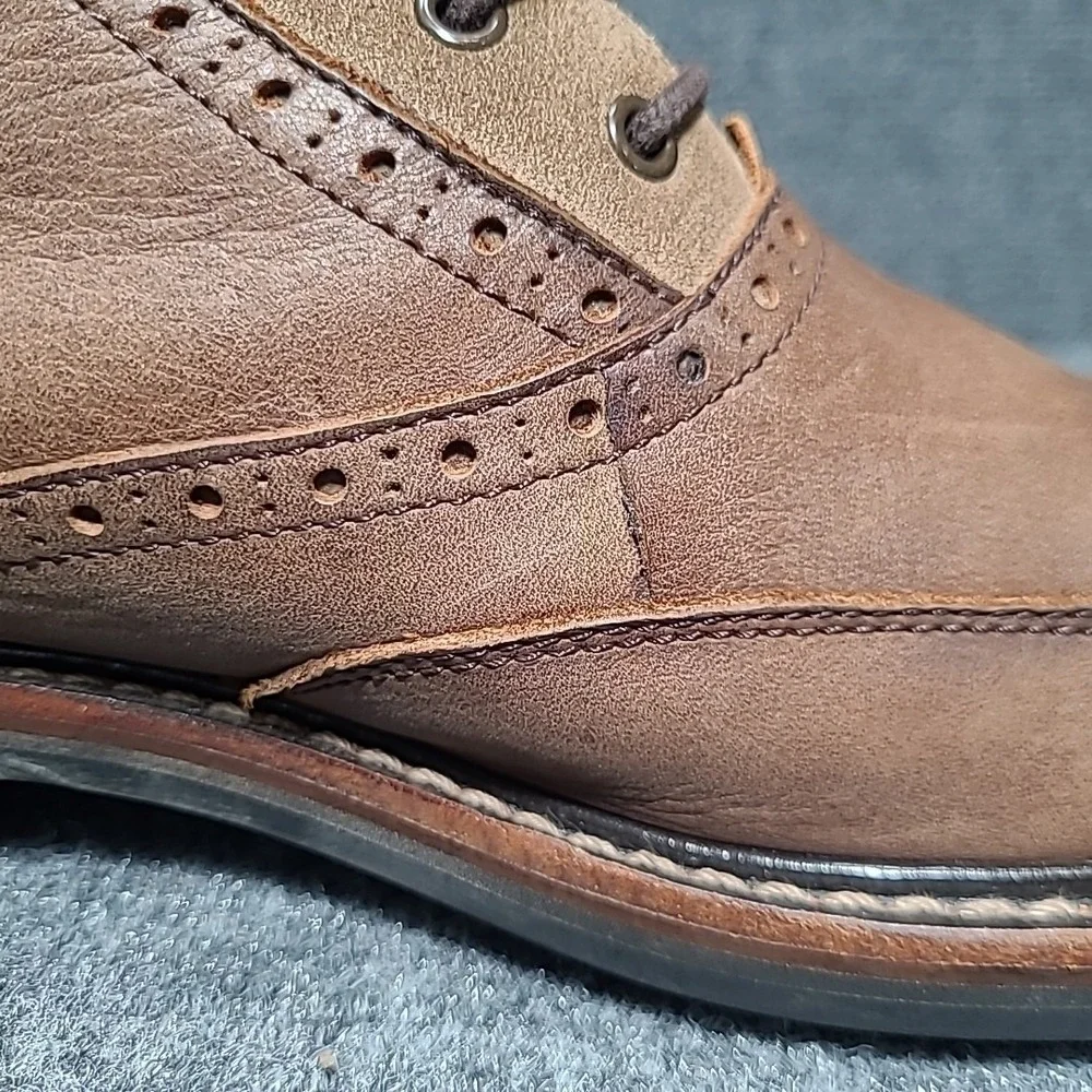 Wolverine 1000 Mile Brown Wingtip Boots Men's Size 10.5 D - Picture 9 of 16